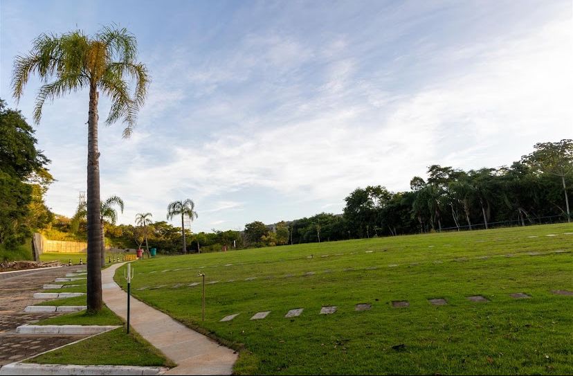 Área verde do Cemitério Jaraguá em São Paulo